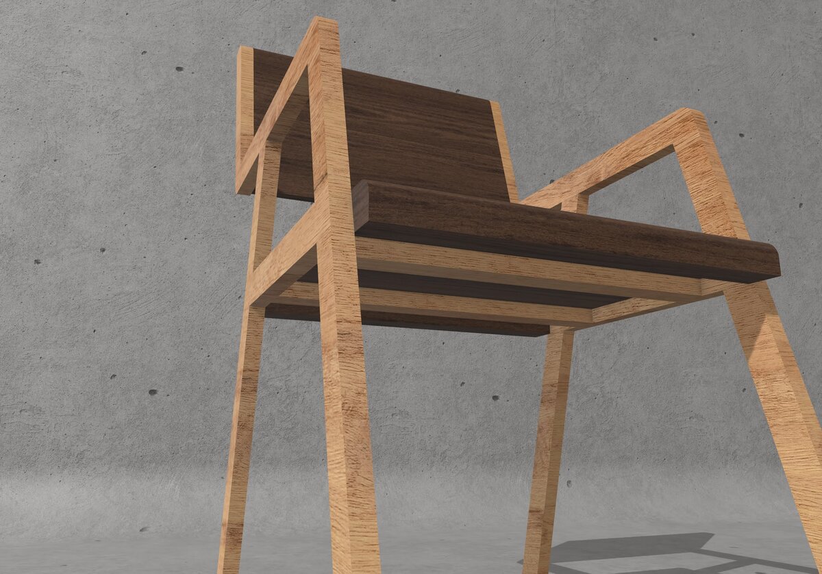 3D Rendering — Bottom View